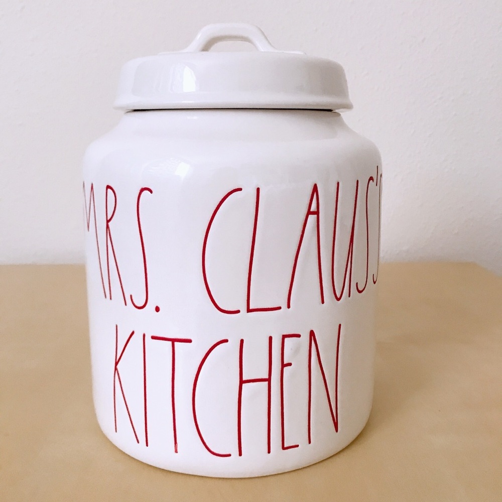Rae Dunn Mrs Claus’s Kitchen Christmas canister
